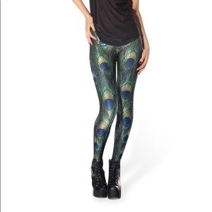 Blackmilk peacock leggings xs
